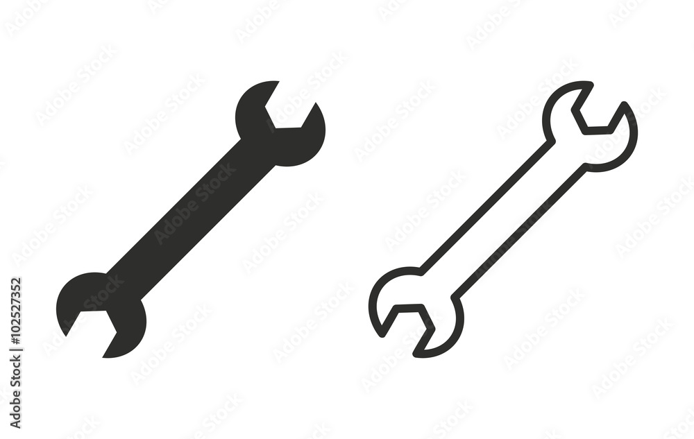Wrench - vector icon. Wrench - vector icon.