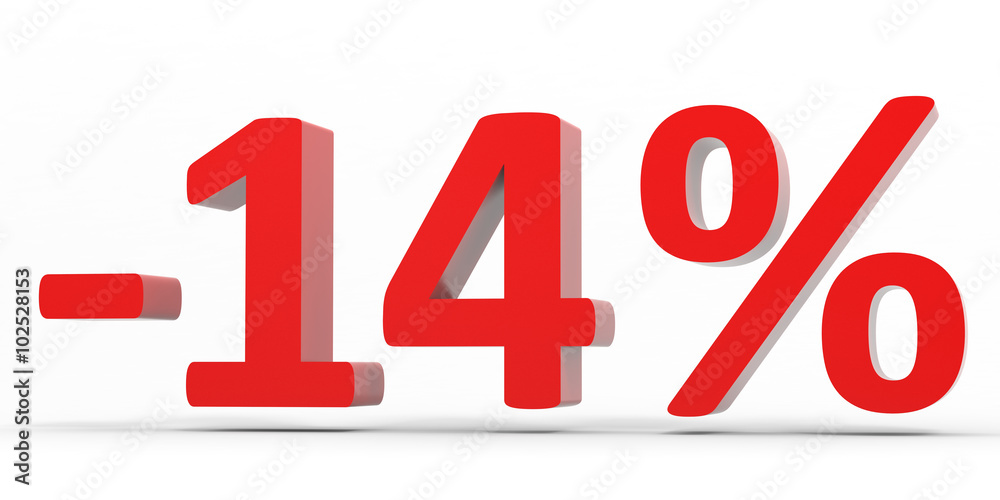 Discount 14 percent off sale. Discount 14 percent off sale.
