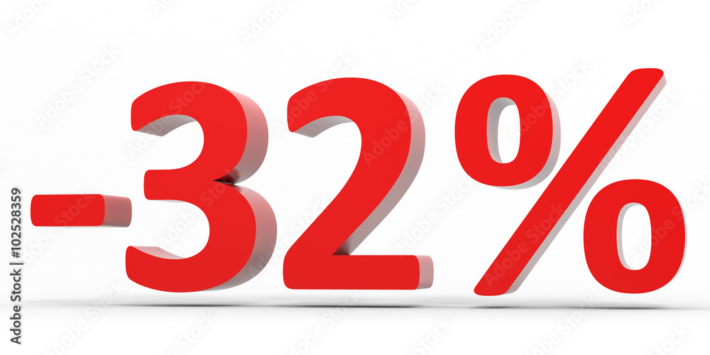 Discount 32 percent off sale. Discount 32 percent off sale.