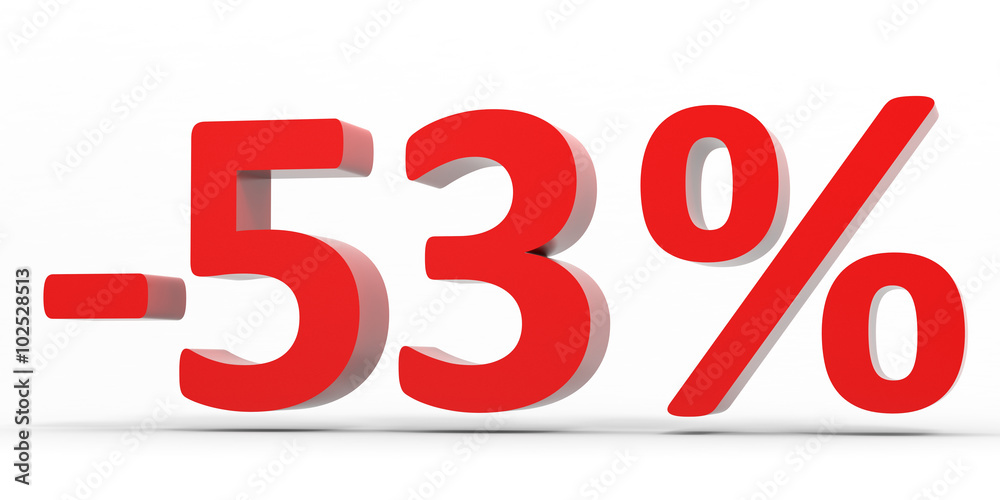 Discount 53 percent off sale. Discount 53 percent off sale.