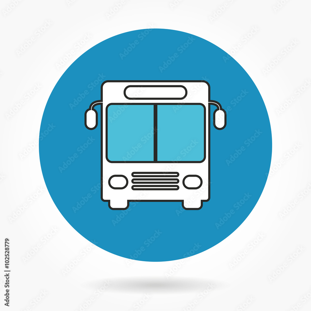 Bus - vector icon. Bus - vector icon.