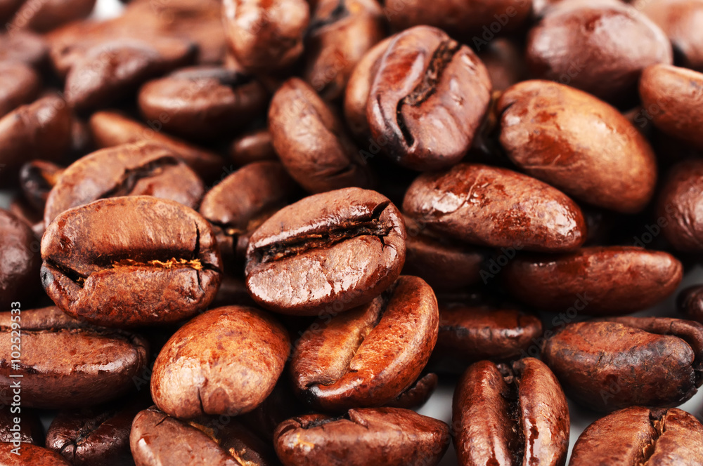 Brown coffee beans Brown coffee beans