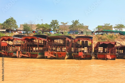  The floating village at Tonle Sap lake. siemreap Cambodia