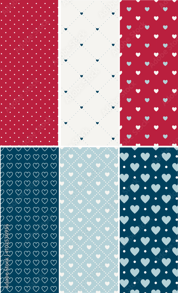 Tarjeta corazones con motivos Tarjeta corazones con motivos