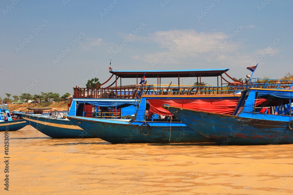 The floating village at Tonle Sap lake. siemreap Cambodia The floating village at Tonle Sap lake. siemreap Cambodia