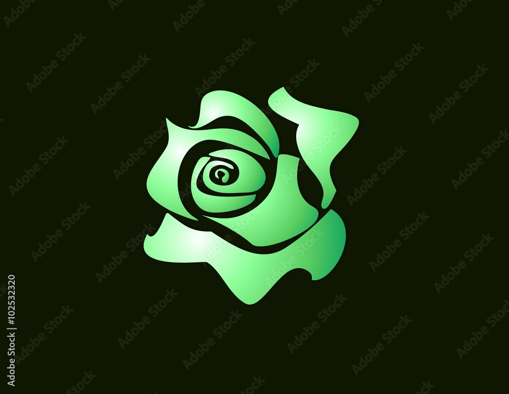 Green and Roses Green and Roses