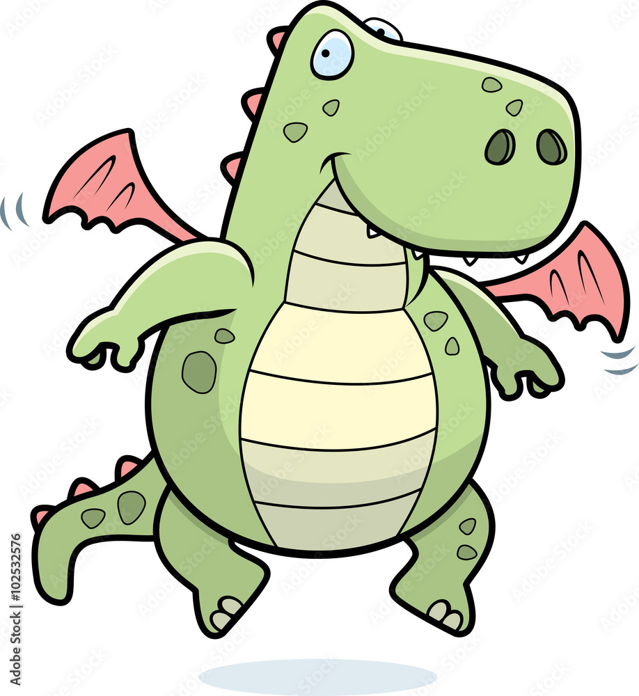 Obraz premium Dragon Flying