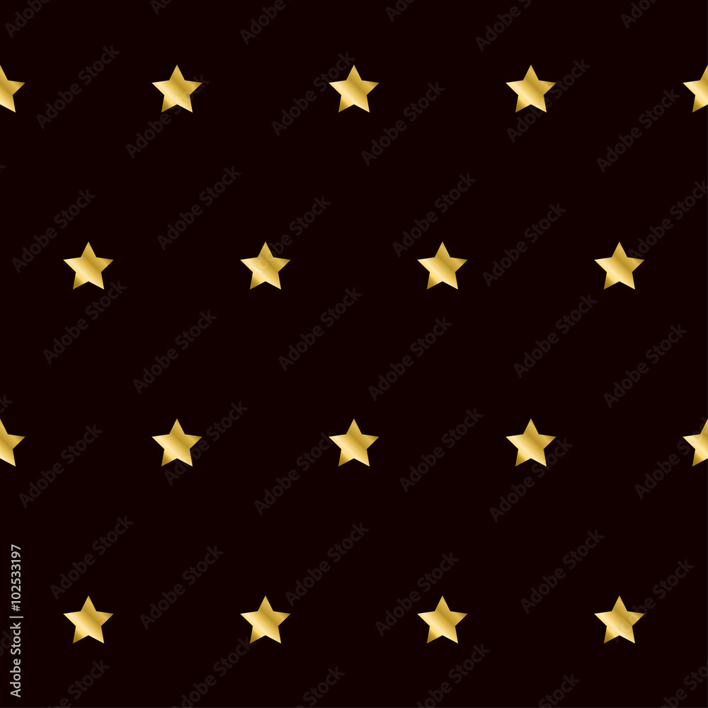 Gold star seamless pattern background. Gold star seamless pattern background.