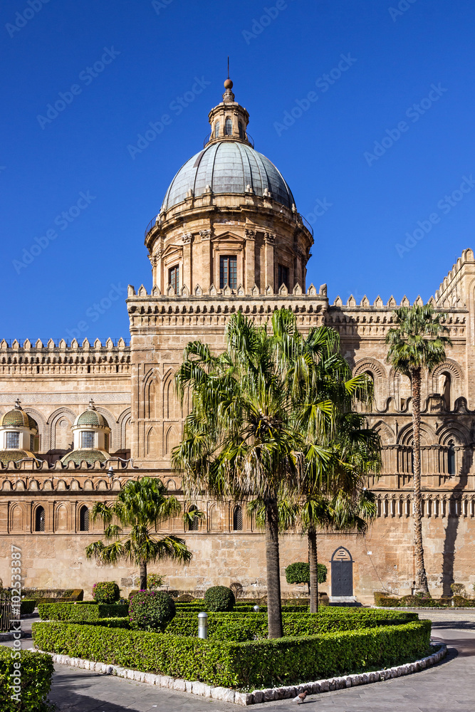 Palermo Cathedral, Sicily, Italy. Church of the Roman Catholic A