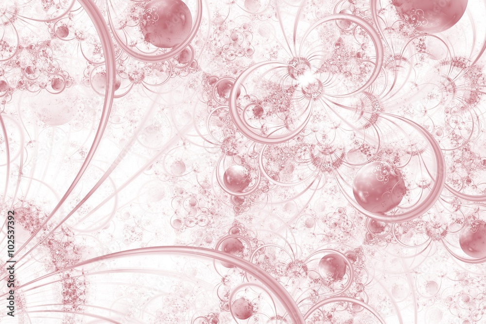 Purple fractal background with rings and orbs Purple fractal background with rings and orbs