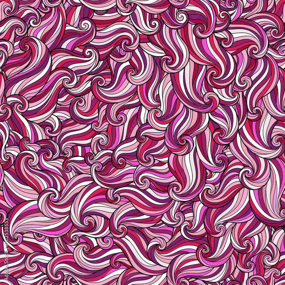 Abstract hand-drawn pattern, waves background. Abstract hand-drawn pattern, waves background.