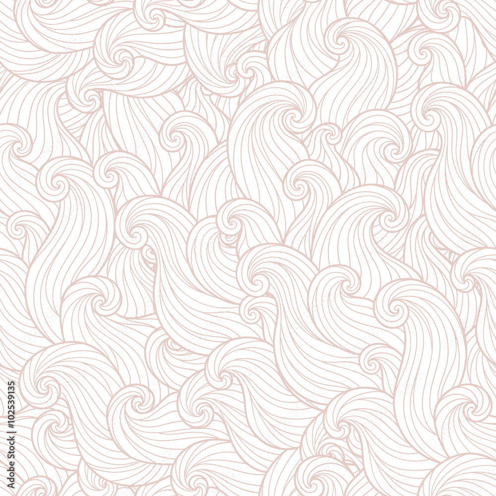 Abstract hand-drawn pattern, waves background. Abstract hand-drawn pattern, waves background.