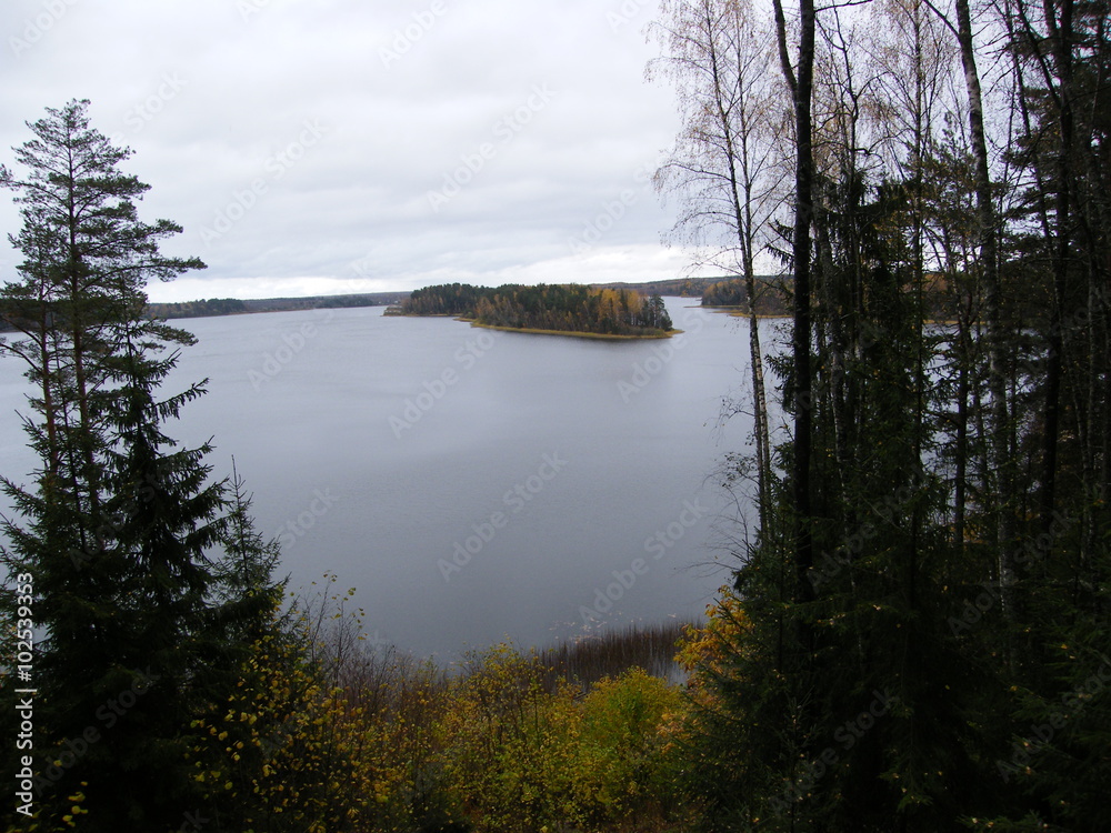 Осенний берег озера