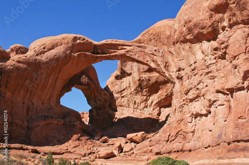 Double Arch at Arches National Park near Moab Utah