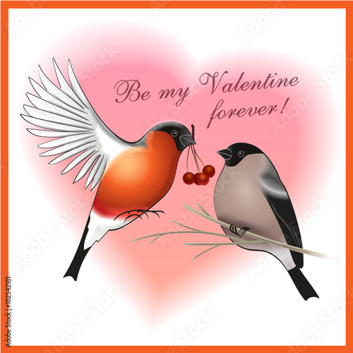 Be my Valentine forever greetings card