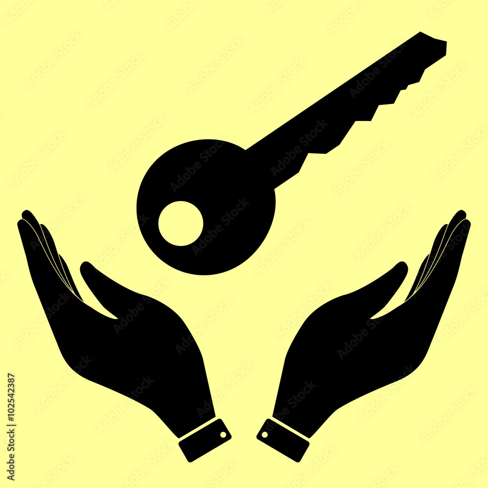 Concept icon with hands Concept icon with hands