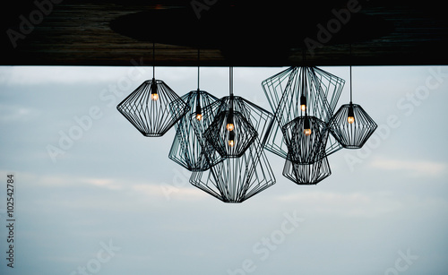 Modern style iron lamp for decorating