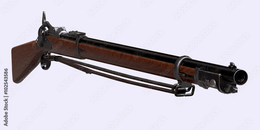 Musket Springfield Trapdoor Rifle
