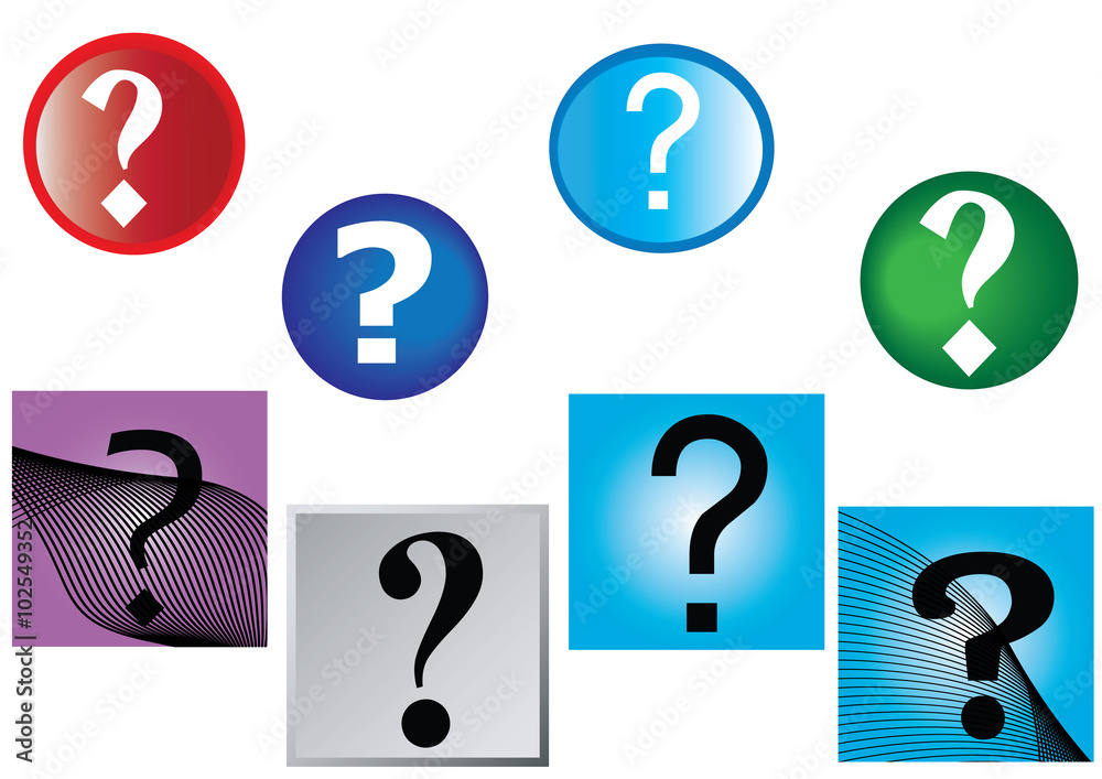 question marks and multi colored round and square backgrounds question marks and multi colored round and square backgrounds