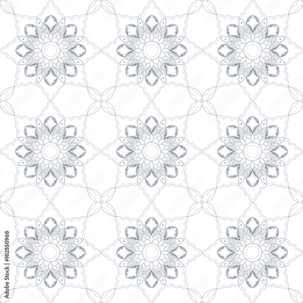 Background with Arabic Seamless Pattern