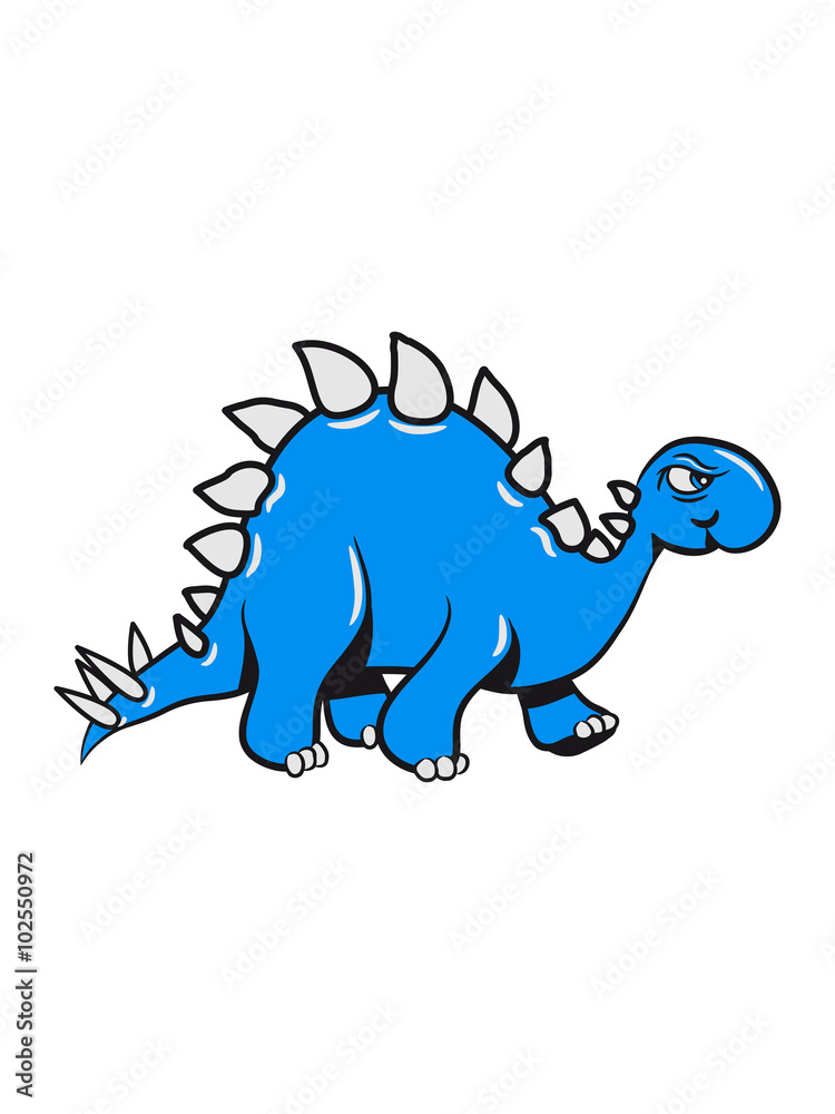 Fototapeta Dinosaur Stegosaurus funny