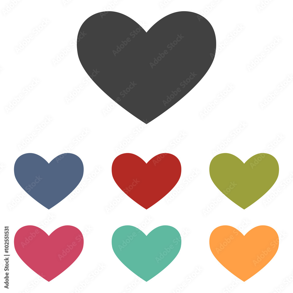 Heart signs set Heart signs set
