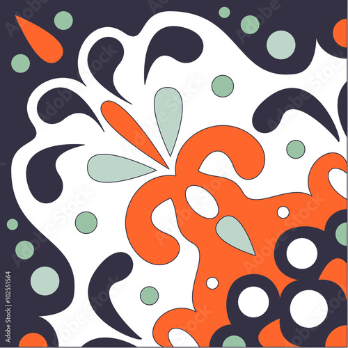 Oriental traditional floral ornament.