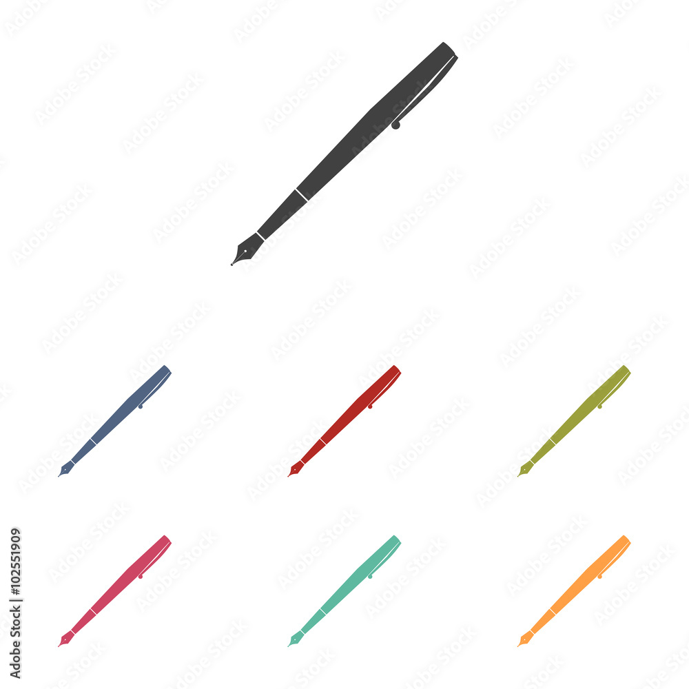 Pen icons set Pen icons set