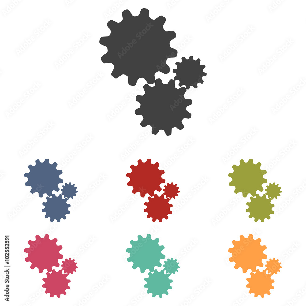 Settings icons set Settings icons set