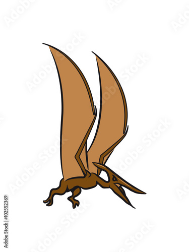 Saurian Pteranodon pterodactyl