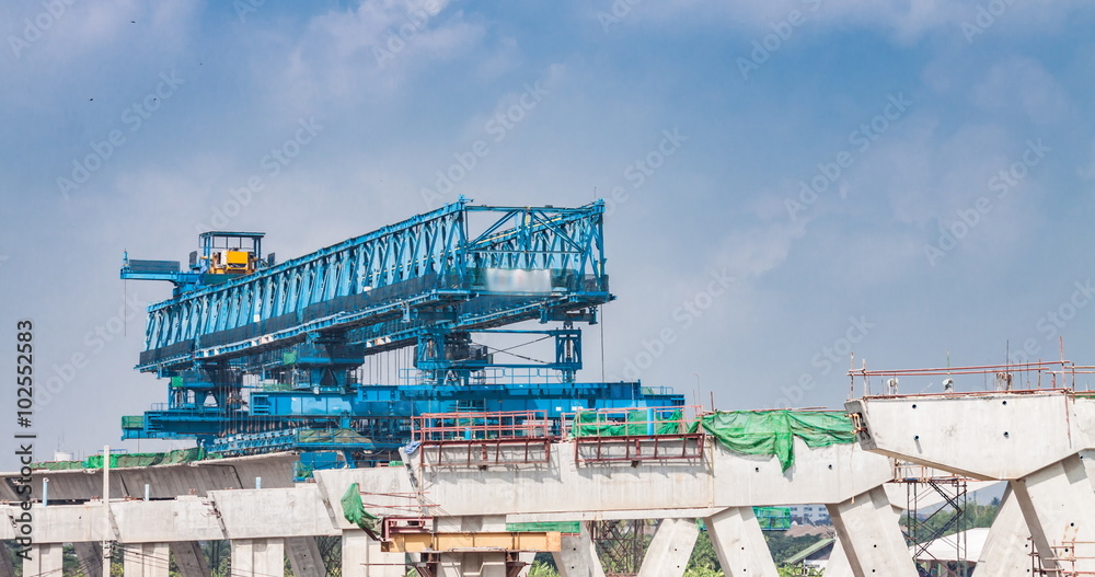 Bridge Girder Erection Machine for Highway and Railway at construction site Bridge Girder Erection Machine for Highway and Railway at construction site