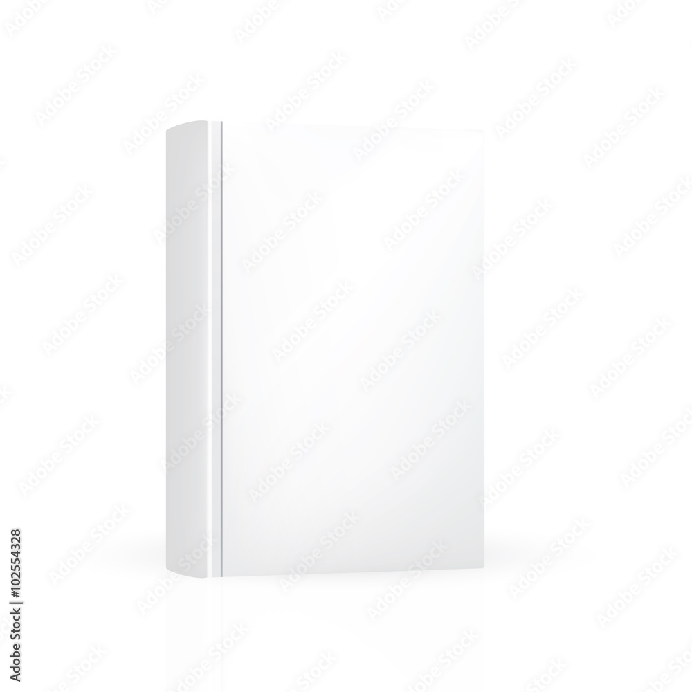 Front hard cover thick book. Mock-up template ready for design. Front hard cover thick book. Mock-up template ready for design.