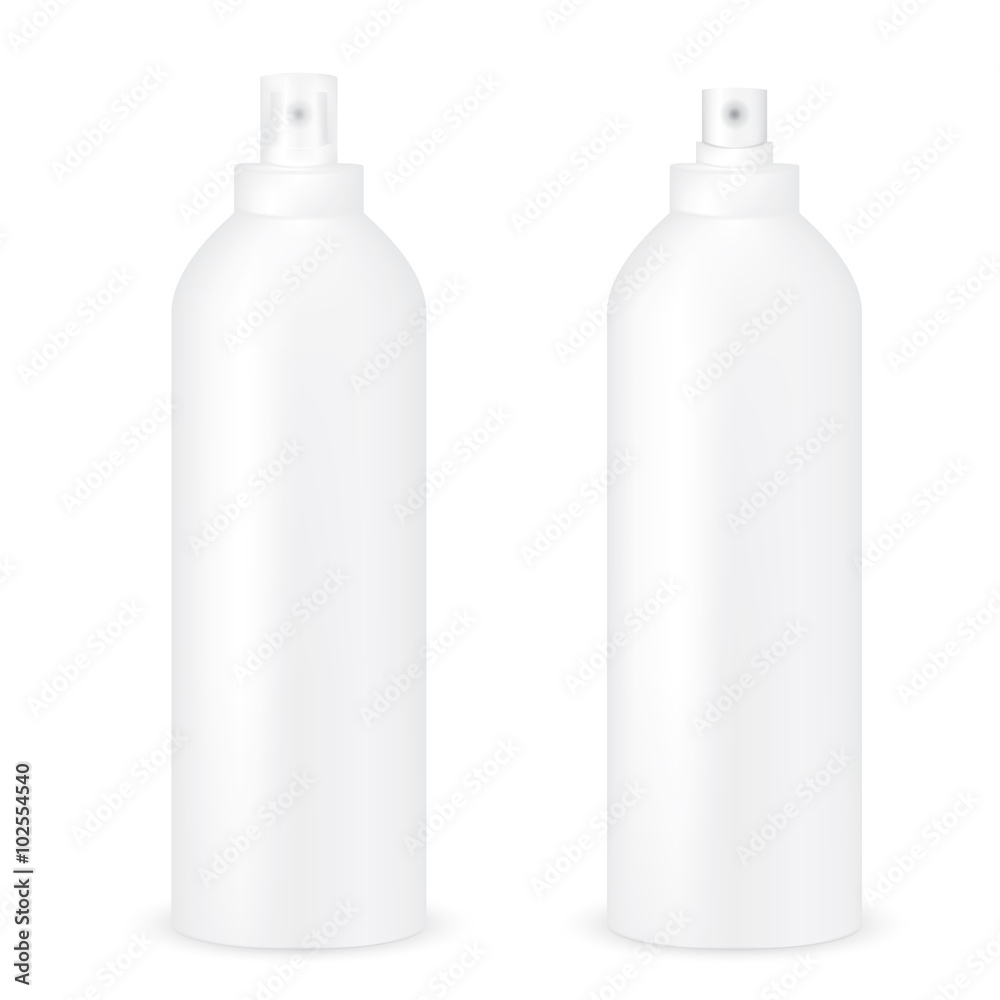 VECTOR PACKAGING: Set of white gray tall and thick round bottle sprayer with and without transparent cap for cosmetic/perfume on isolated white background. Mock-up template ready for design . VECTOR PACKAGING: Set of white gray tall and thick round bottle sprayer with and without transparent cap for cosmetic/perfume on isolated white background. Mock-up template ready for design .