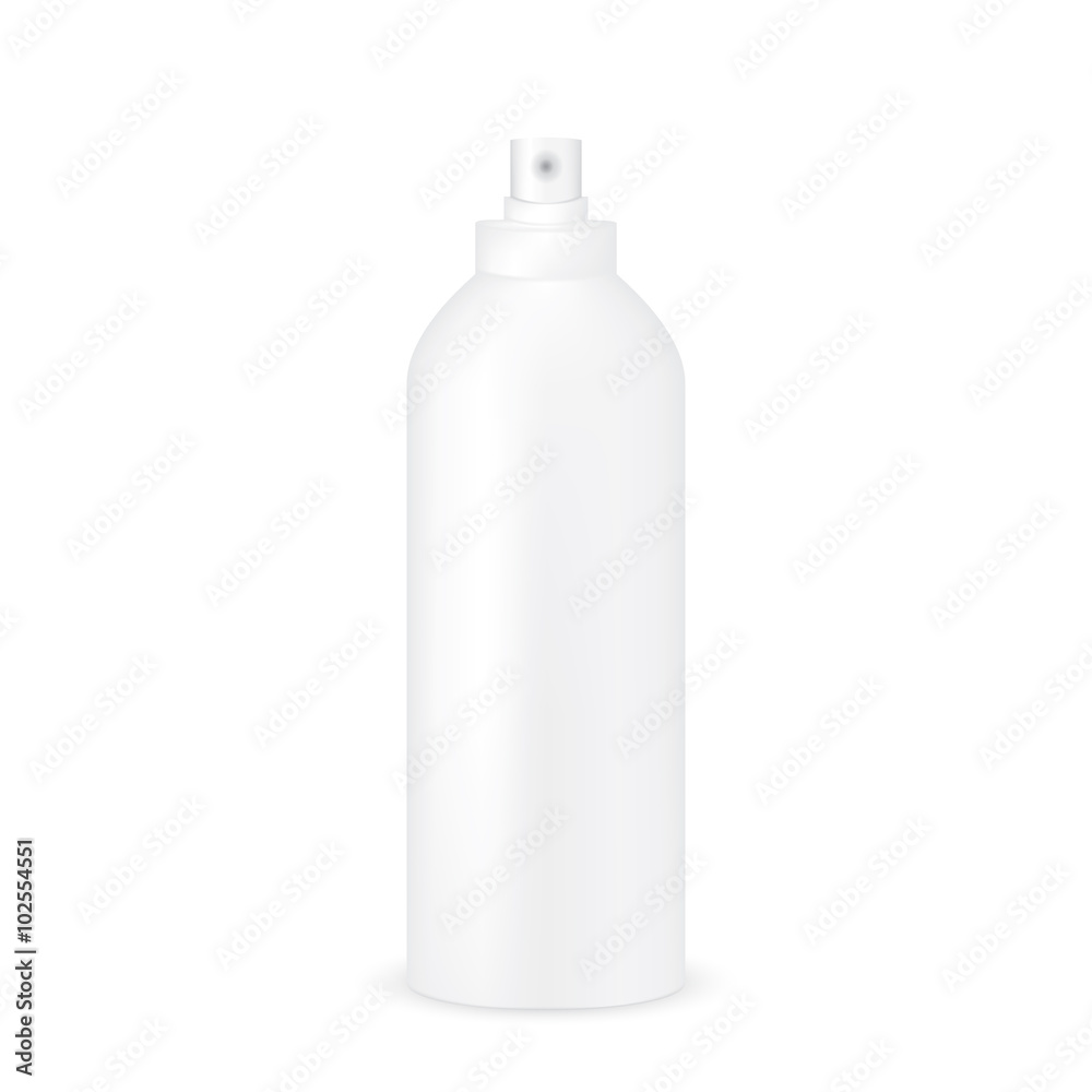 VECTOR PACKAGING: White gray tall and thick bottle sprayer for cosmetic/perfume on isolated white background. Mock-up template ready for design VECTOR PACKAGING: White gray tall and thick bottle sprayer for cosmetic/perfume on isolated white background. Mock-up template ready for design