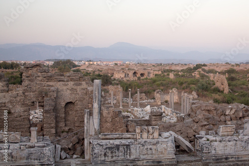 Ancient ruins in Side, Trukey