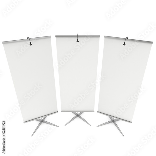 Blank Roll Up Expo Banner Stand.