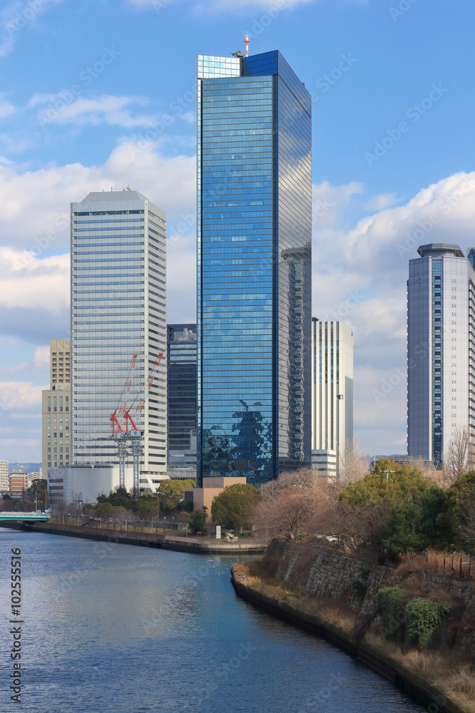 大阪ビジネスパークのビル群 大阪ビジネスパークのビル群