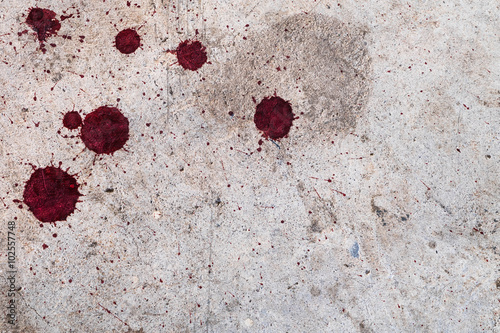 Stain on old cement texture