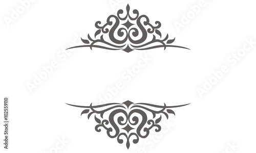 Emblem Template Classic Ornament Blank