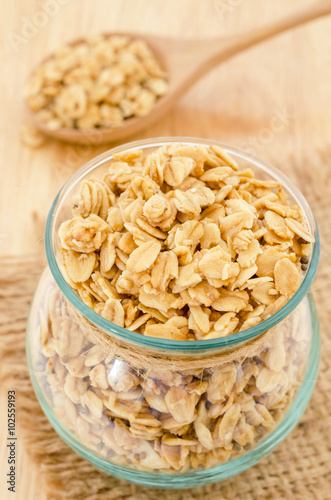 homemade healthy granola.