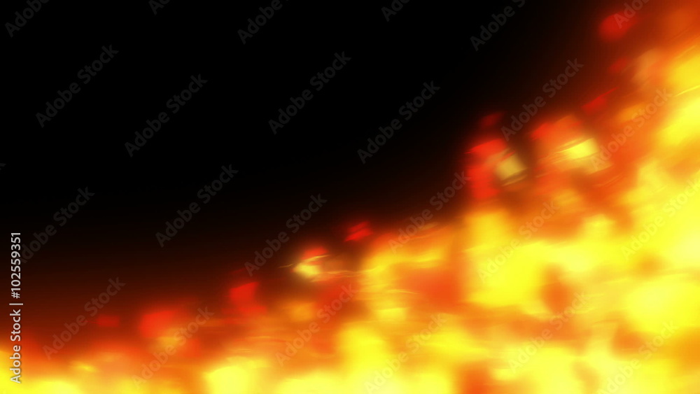 燃え盛る炎 アニメ調 ループ flame loop