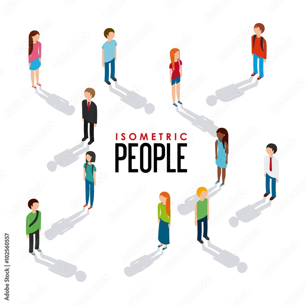 isometric people design isometric people design