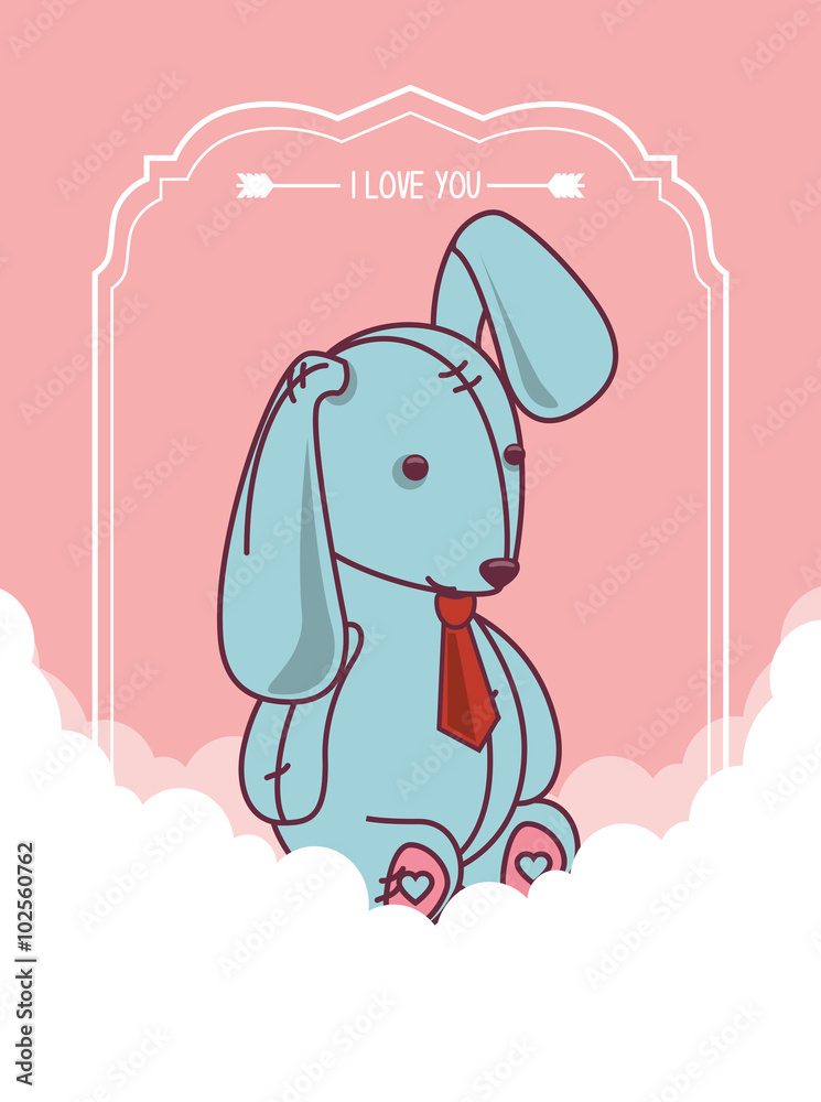 Naklejka premium love card design 