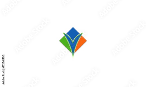 square growth business logo