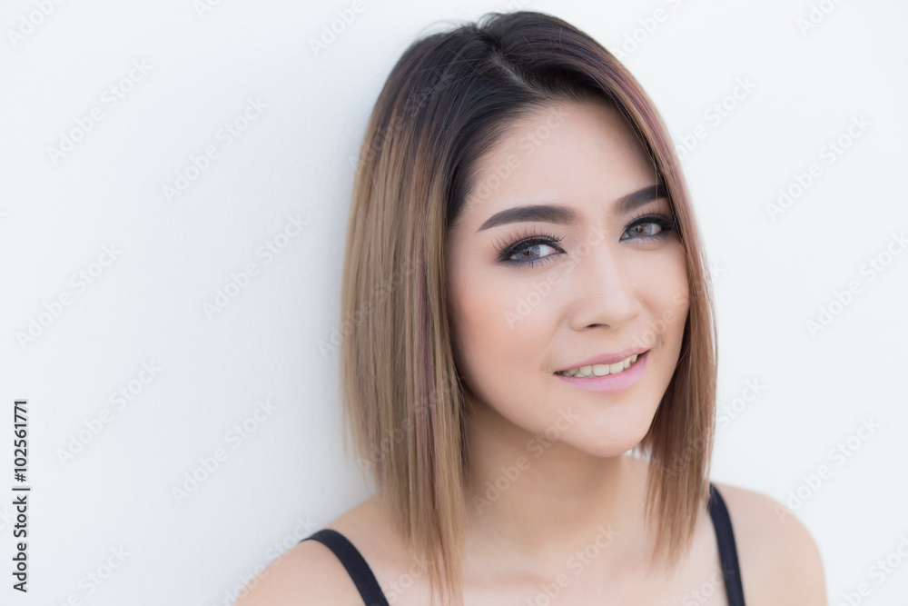 Beautiful young woman's face Beautiful young woman's face