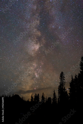 Stars of Milky Way and Northern Lights at Night © Joshua Rainey