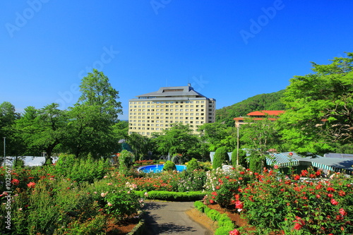 花巻温泉　バラ園