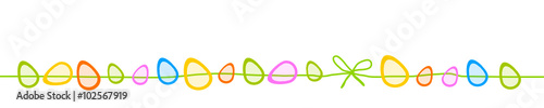 Schleife Grün Ostern Ostereier Eier Banner Band