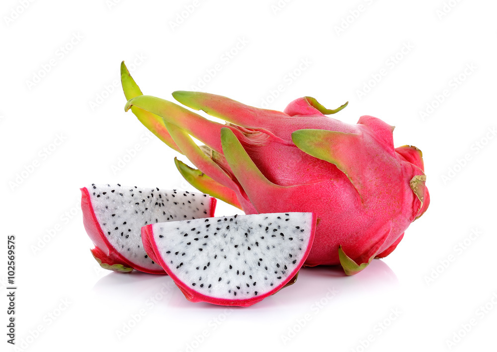 Dragonfruit isolated on the white background Dragonfruit isolated on the white background