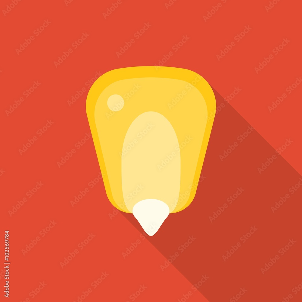 Vector corn seed icon, flat design Vector corn seed icon, flat design